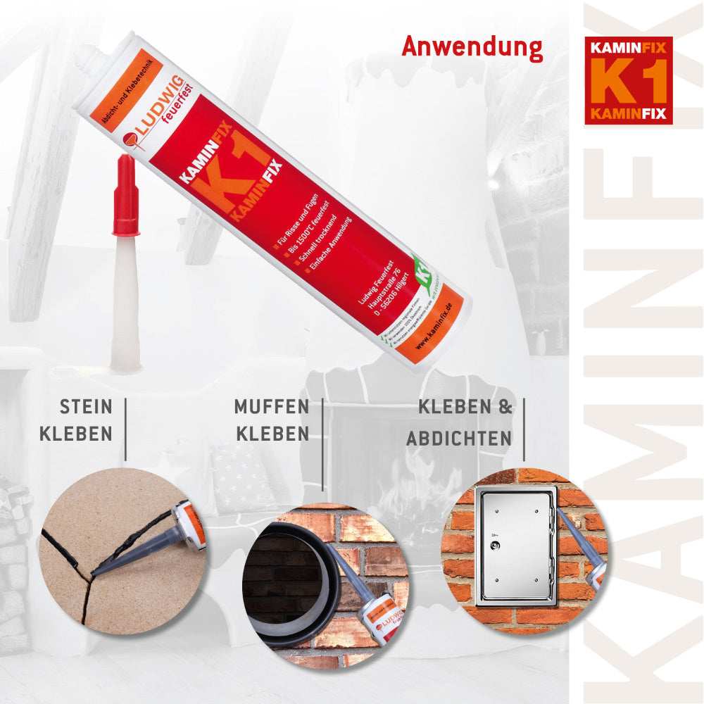 Kaminfix K1 Schamottekleber bis 1500°C