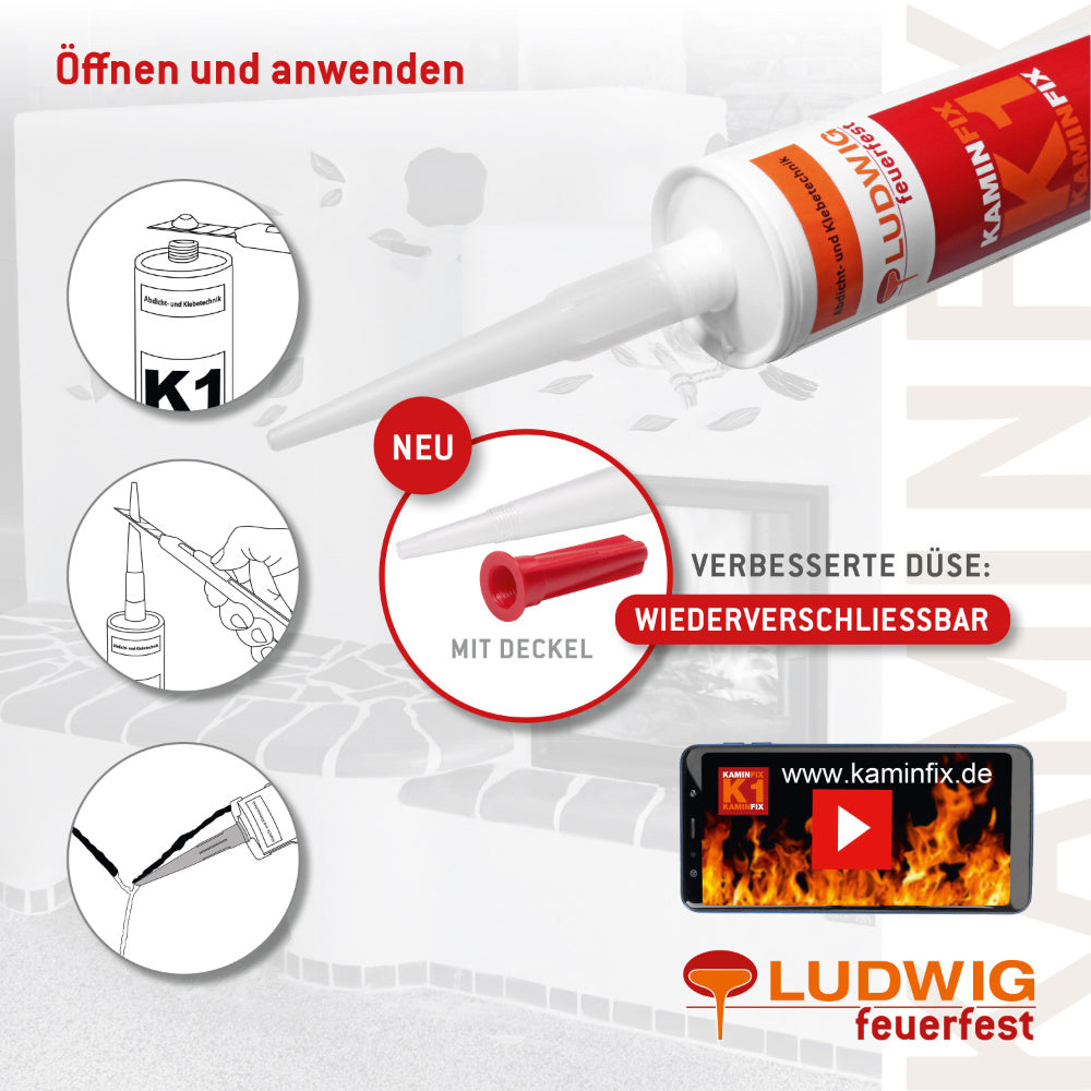 Kaminfix K1 Schamottekleber bis 1500°C