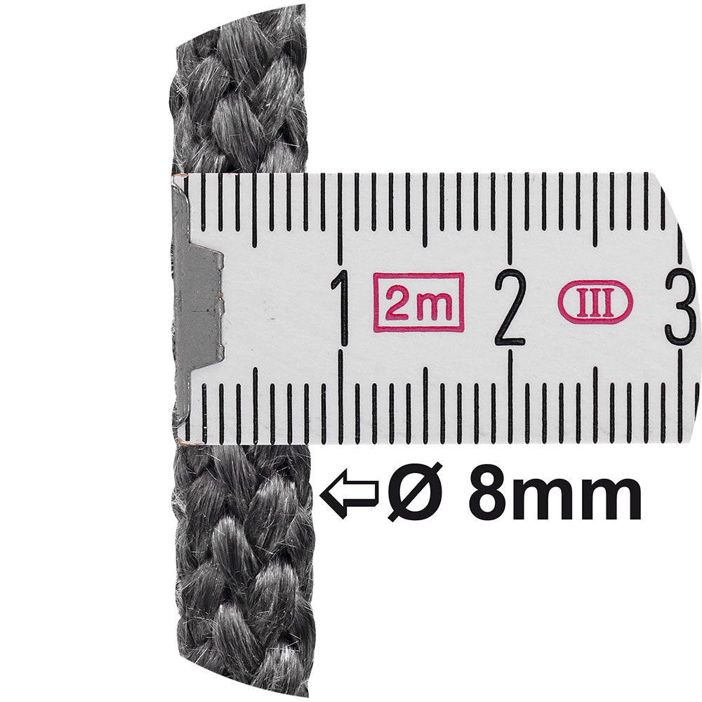 Ofendichtschnur inkl. Kleber, Kaminreparaturset Länge 2,5 m in der Größe 8mm