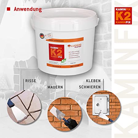 Kaminfix K2 Schamottemörtel bis 1250°C