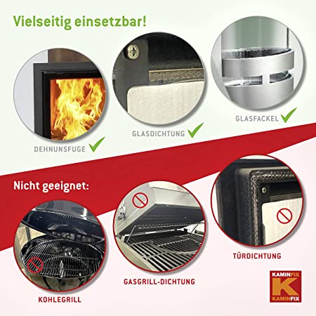 Feuerfestes Dichtungsband 3m Länge selbstklebend