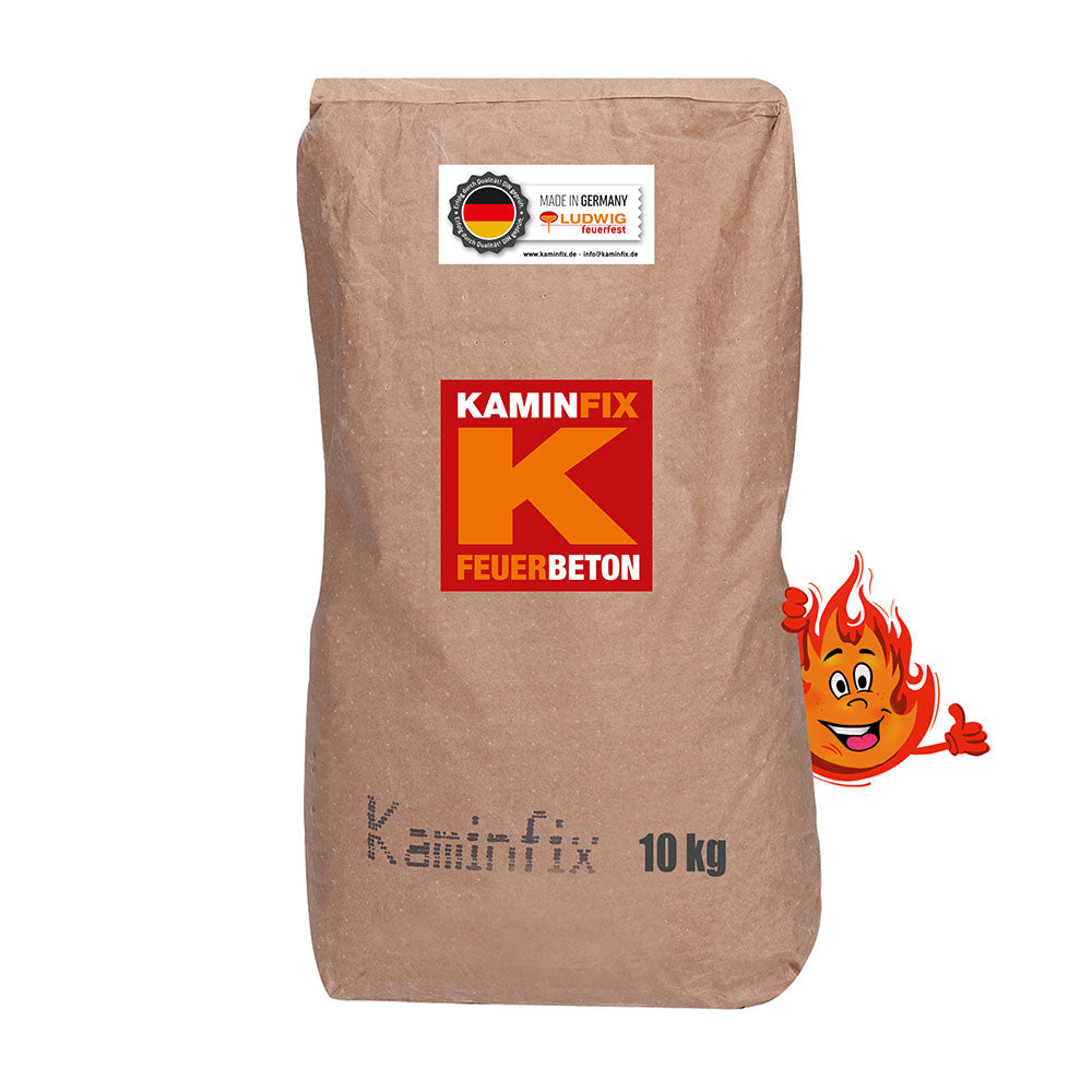 Feuerfester Beton 10 Kg von Kaminfix