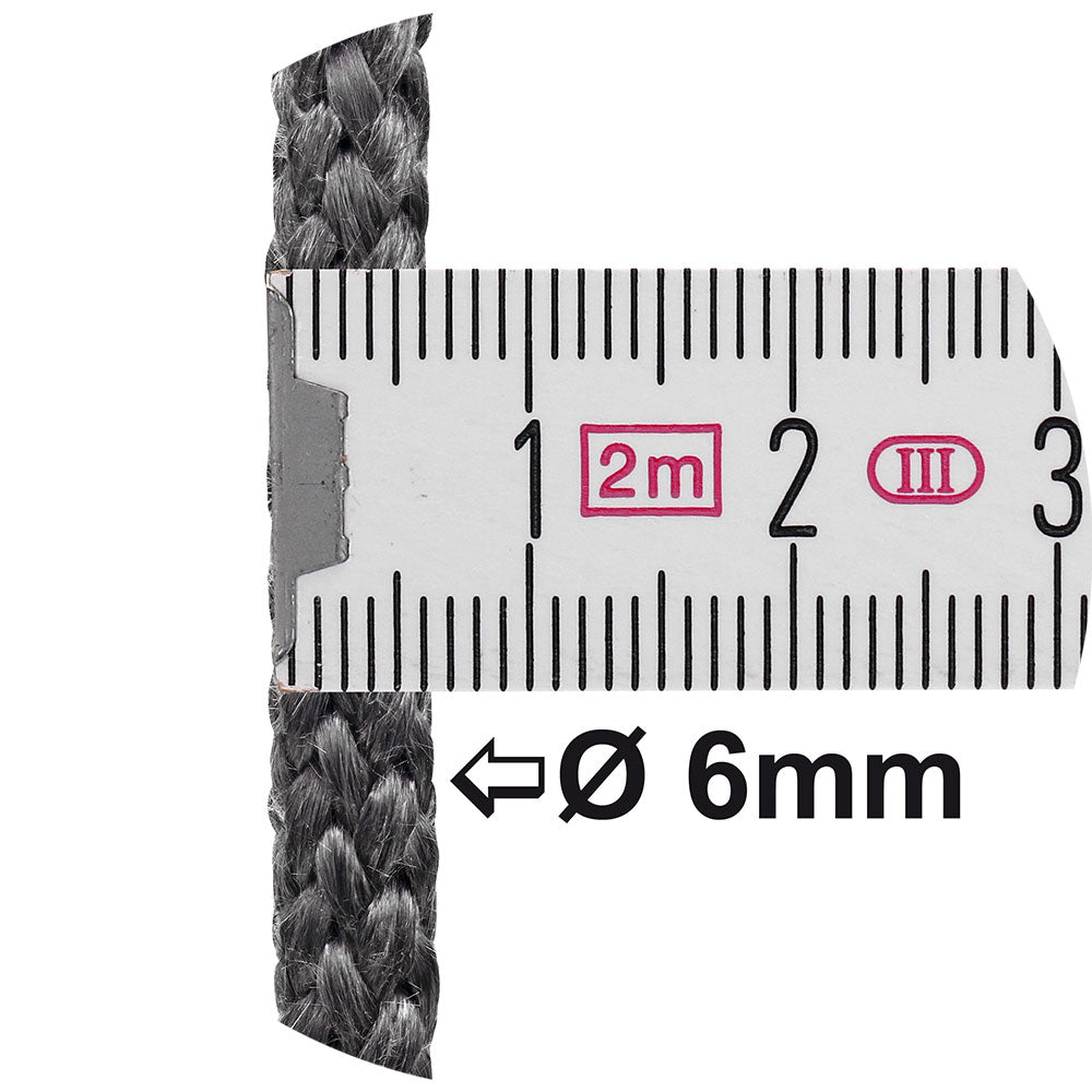 Ofendichtschnur inkl. Kleber, Kaminreparaturset Länge 2,5 m in der Größe 6mm