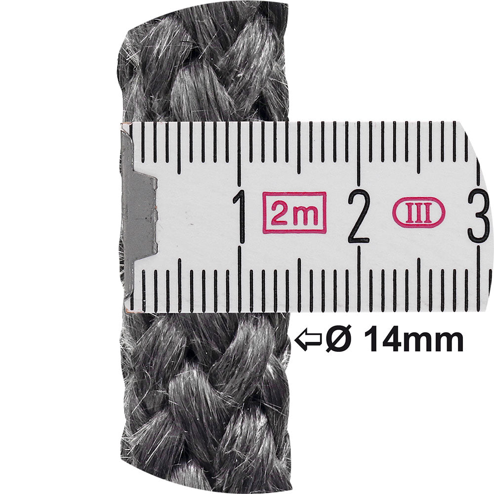 Ofendichtschnur inkl. Kleber, Kaminreparaturset Länge 2,5 m in der Größe 14mm