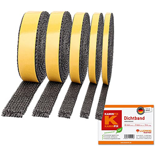 Feuerfestes Dichtungsband 3m Länge selbstklebend